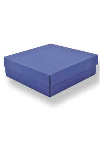 [1450087] Geschenkdoos 12.5x12.5x4cm Bert Mat Blauw Porselein 50stuks