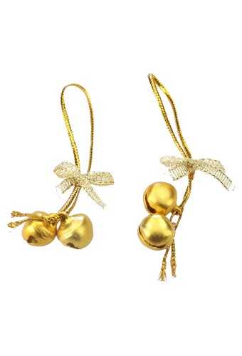 [K1340052] Kerstbelletjes 2 Aan Koord Goud & Strik 100stuks