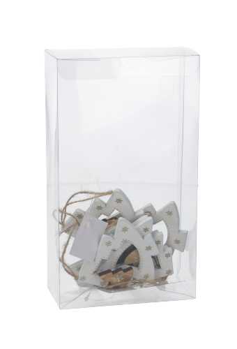 [K1270590] Transparant Kadodoosje Rechthoekig PET 13x6.5x23cm 10stuks