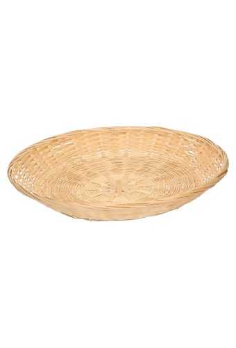 [1190063] Schaal bamboe rond 40cm laag 20stuks