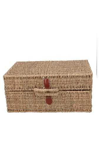 [1190620] Rietenmanden Koffer zeegras 44x31x20cm 2stuks