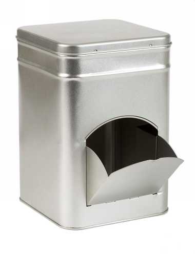 [1150081] Blikken Blanco Dispenser 14.5x14.5x21.4cm 4stuks