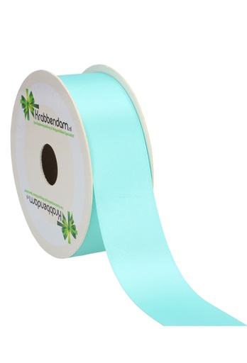 [K1300183] Satijn Dubbel Lint 40mm x 25 meter Mint Groen