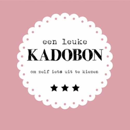 [K1020184] Kadobon Old Pink + Envelop 12x12cm 12stuks