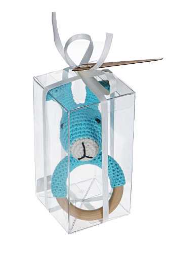 [K1270885] Transparant Kadodoosje Rechthoekig PET 7x7x14cm.10stuks