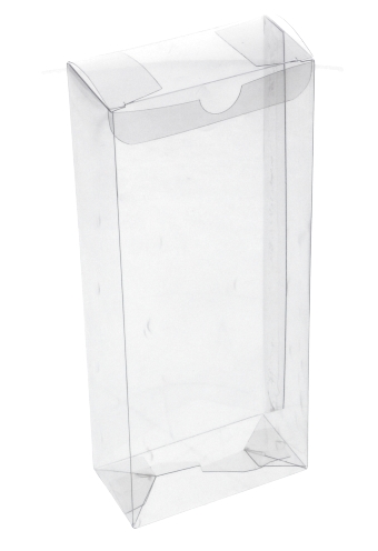 [K1270886] Transparant Kadodoosje Rechthoekig PET 9x4.5x22cm.10stuks