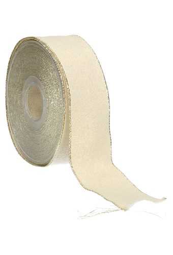 [K1390405] Kadolint Metallic Goud Mat Met Goud Rand IJzerdraad 40mm x 20meter