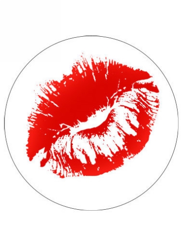 [K1210072] Etiketten Lieve Dikke Zoen Rond 3cm 500stuks.