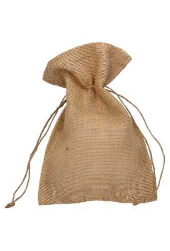 [K1070655] Jutezakje Met Koord Naturel Klein 17x24cm 10stuks