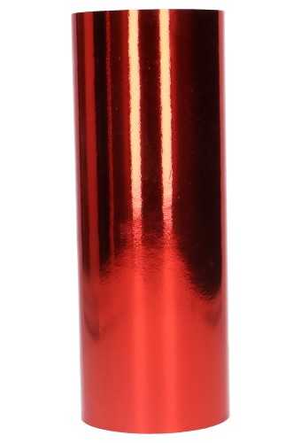 [K1580006] Breed Openings lint Metallic Rood 25cm x 10meter