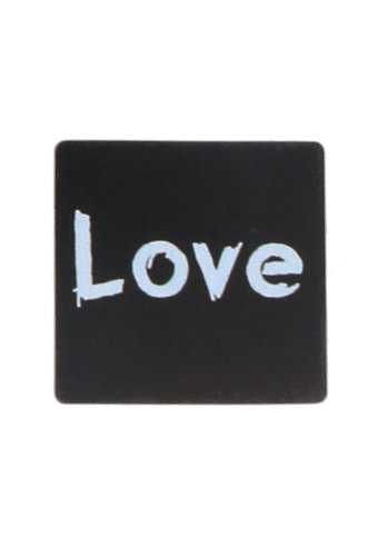 [K1210082] Etiketten Liefde Zwart Love Wit 4.5x4.5cm 500stuks op is op