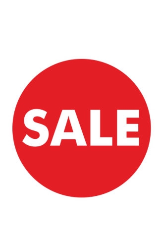 [K1210085] Etiketten Sale Rood 2cm 500stuks