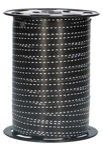 [K1010262] Krullint Stiksel Zwart 10mm x 225 meter