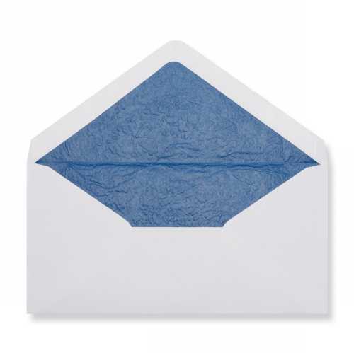 [1490372] Luxe Enveloppen Dinant Wit & Blauw 11x22cm 100stuks