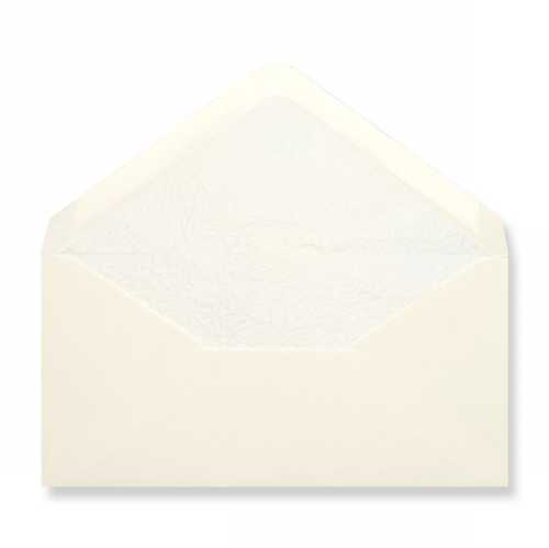 [1490383] Luxe Enveloppen Dinant Creme & Wit 11x22cm 100stuks