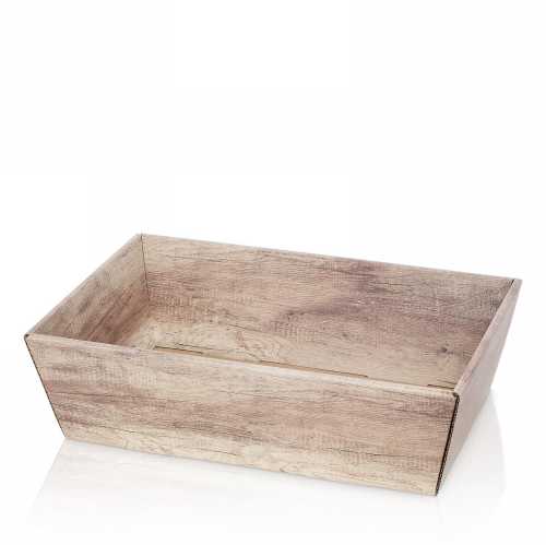 [1271453] Geschenkdoos Korf Wood Dark 33x19x11cm 25stuks