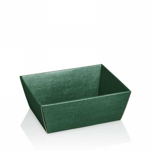 [1271444] Geschenkdoos Korf Relief Groen 19x14x10cm 25stuks