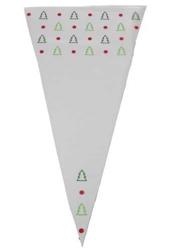 [K1230163] Snoepzak & Puntzak Kerstmis Met Opdruk 18x37cm 250stuks