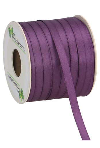 [K1300209] Satijn Dubbel Lint 6mm x 100 meter Paars