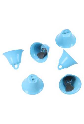 [K1340564] Decoratie Belletjes & Klepel Blauw 2.1cm 24stuks