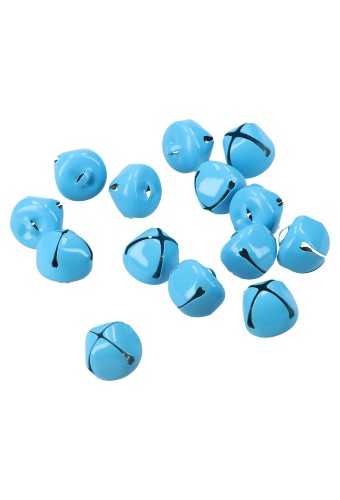 [K1340569] Decoratie Kleine Belletjes & Klepel Blauw 1.5cm 48stuks