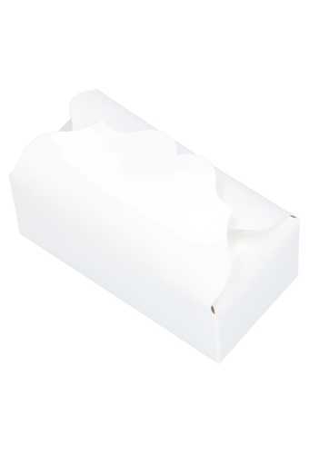 [K1360005] Bonbondoosjes Wit Golf 125 gram 9.5x6x5.5cm 25stuks