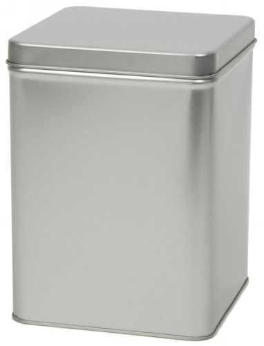 [1150420] Blikken Blanco 12.8x12.8x17.4cm Met Scharnierdeksel 12stuks