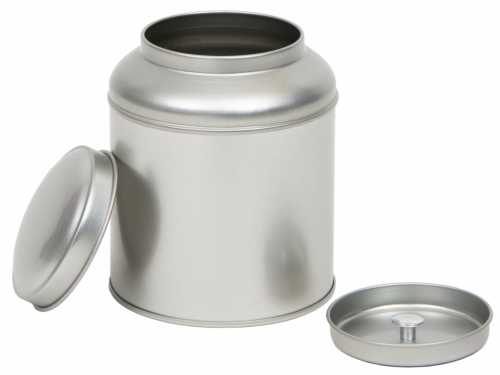 [1150421] Blikken Blanco Rond met extra deksel r10x13cm 12stuks