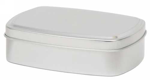 [1150422] Blikken Aluminium Met Los Overschuifdeksel 9.6x7x2.8cm 24stuks