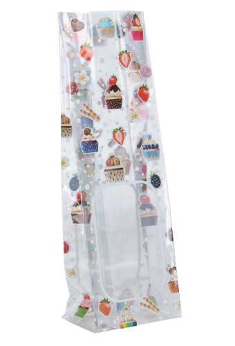 [K1250036] Cellofaan Zakjes Cupcakes 8x5x24cm 50stuks