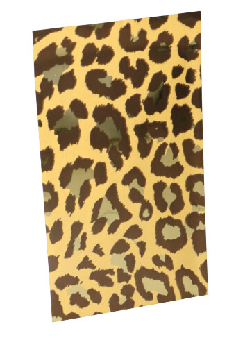 [K1070807] Kadozakjes Folie Mita Luipaard Goud & Plakstrip 12x18.5+3cm 100stuks