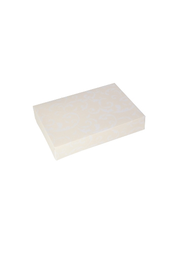 [K1271750] Geschenkdoos Cateringdoos Barok Creme 32x22x6cm 10stuks
