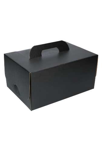 [K1271742] Geschenkdoos Mateo Met Handgreep Zwart 28x20x14cm 10stuks