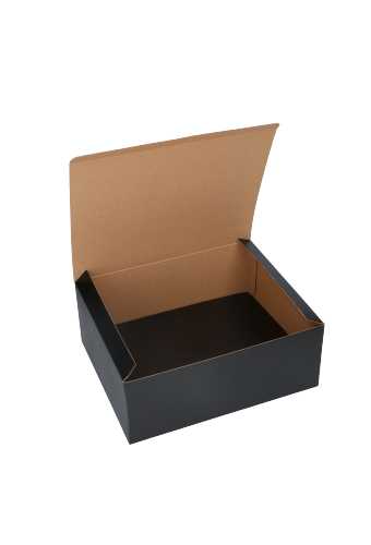 [K1271738] Geschenkdoos Delivery Box Zwart 30x24x12cm 435gram karton 10stuks