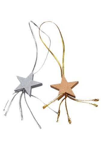 [K1340388] Gelukspoppetjes Sterren Goud & Zilver Aan Koordje 100stuks