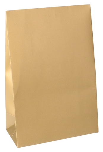 [K1070836] Luxe Kadozakjes Fabro Mat Goud Met Plakstrip 12x6x18cm 10stuks