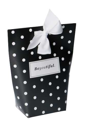 [K1070840] Cadeauzakjes Thank You Dots & Satijn lint 10.5x2.8x16cm 10stuks