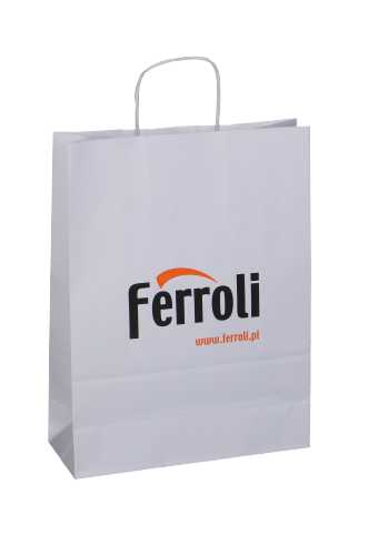 [1540100-2KLEUR] Papieren Tassen Bedrukken in 2 KLEUREN & Handgreep Maxi 50x18x39cm