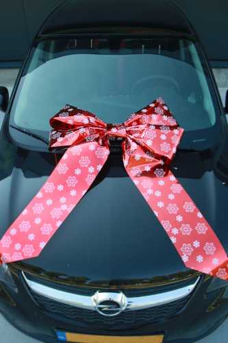 [K1290327] Magnum Autostrik Livorno Rood Snow Flake Print Wit 70x50+60cm