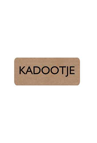 [K1210094] Etiketten Everyday Kadootje Kraft 3.8x1.6cm 500stuks
