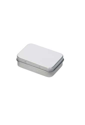 [K1150447] Blikken Blanco Rechthoekig 6x4x1.8cm 1stuks