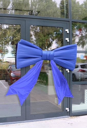 [K1290336] Megastrik StrikXXL Blauw 150x75cm Lint Strik is 50cm & Grote Zuignap