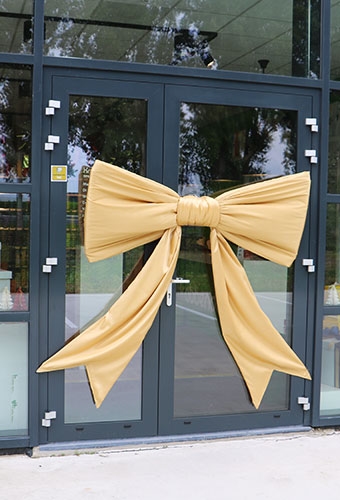 [K1290339] Megastrik StrikXXL Goud 150x75cm Lint Strik Is 50cm & Grote Zuignap