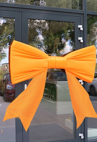 [K1290341] Megastrik StrikXXL Oranje 150x75cm Lint Strik Is 50cm & Grote Zuignap