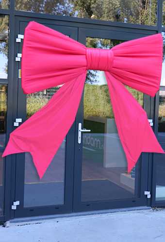 [K1290348] Megastrik StrikXXXL Fuchsia 200x100cm Lint van de strik is 75cm