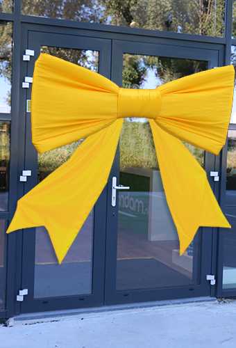 [K1290349] Megastrik StrikXXXL Geel 200x100cm Lint van de strik is 75cm