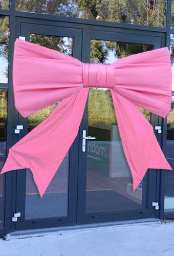 [K1290353] Megastrik StrikXXXL Oud Roze 200x100cm Lint van de strik is 75cm