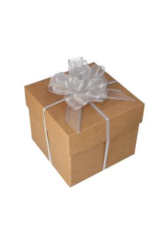 [K1420262] Organza Luxe Trek Strikken Zilver Doorsnee 95mm lint 30mm 15stuks