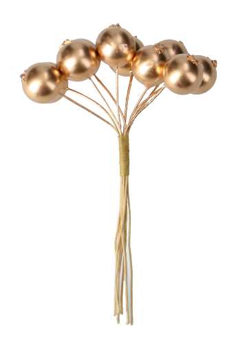 [K1340660] Kado Decoratie Balls Mat Goud Met IJzerdraad 50stuks