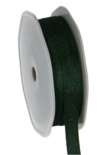 [K1300241] Luxe Satijn Dubbel Lint Groen Metallic 10mm x 25meter